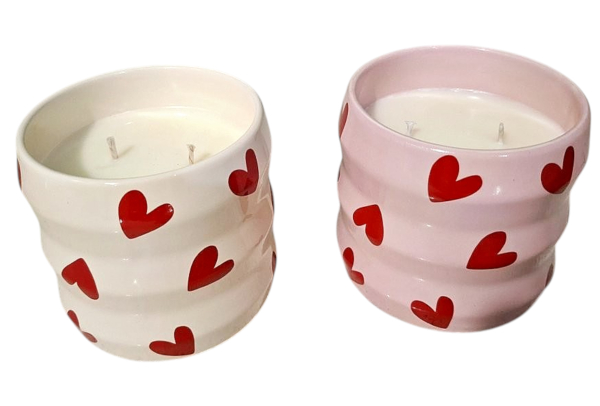 Valentines love candle