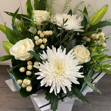 white-with-lilies