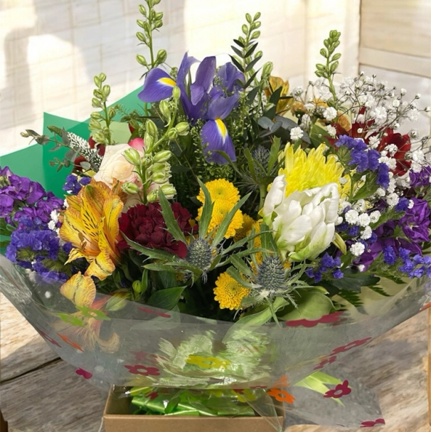 Florist choice hand tied bouquet