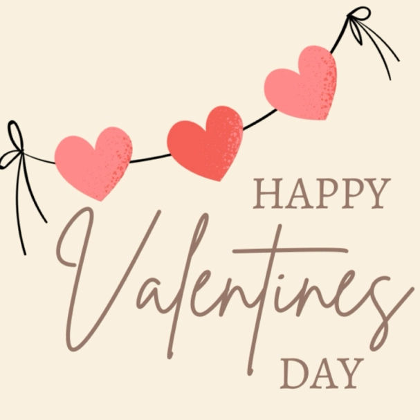 Happy valentines day card