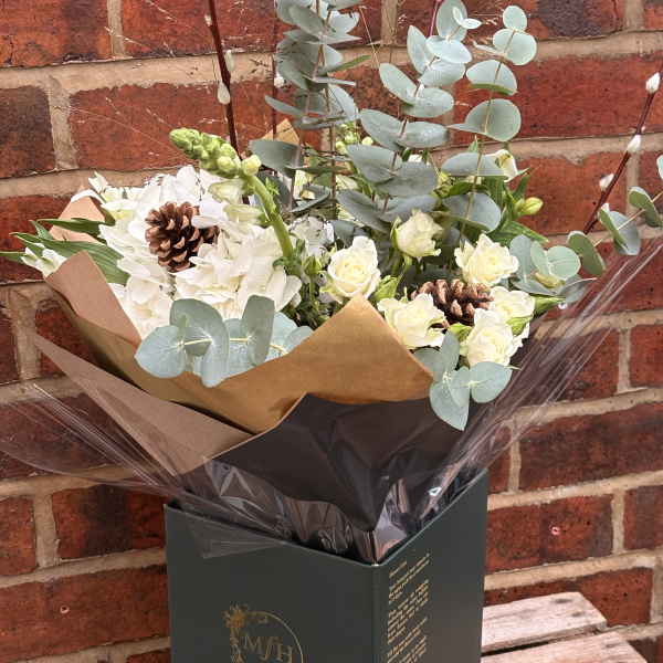 Winter woodland bouquet