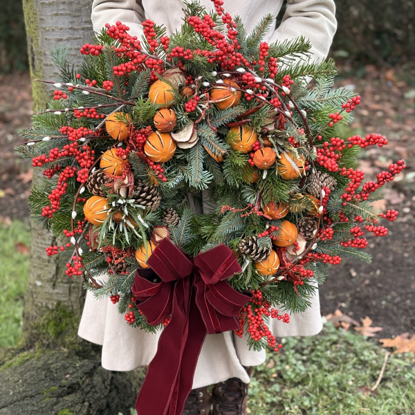 Luxury christmas wreath