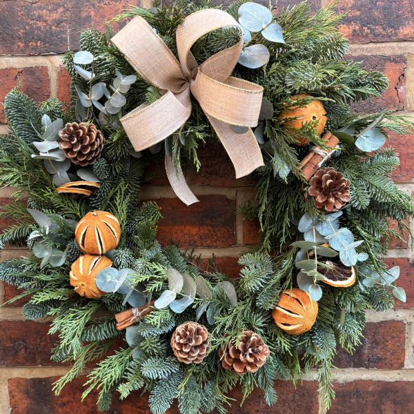 Classic christmas wreath