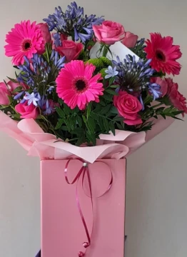 blue-and-pink-flowers