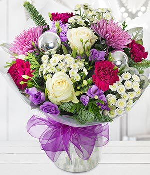 Pinks and silver at xmas