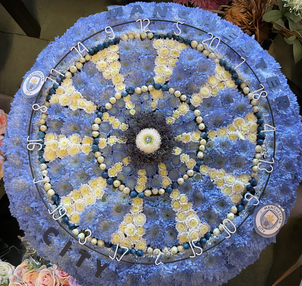 Manchester city dartboard