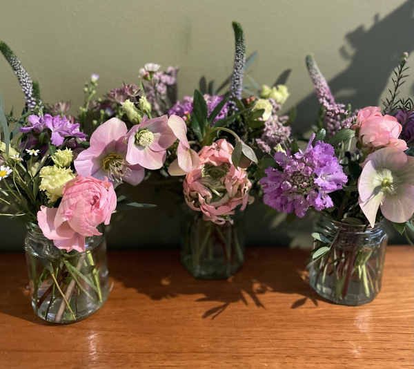 Trio of jam jars