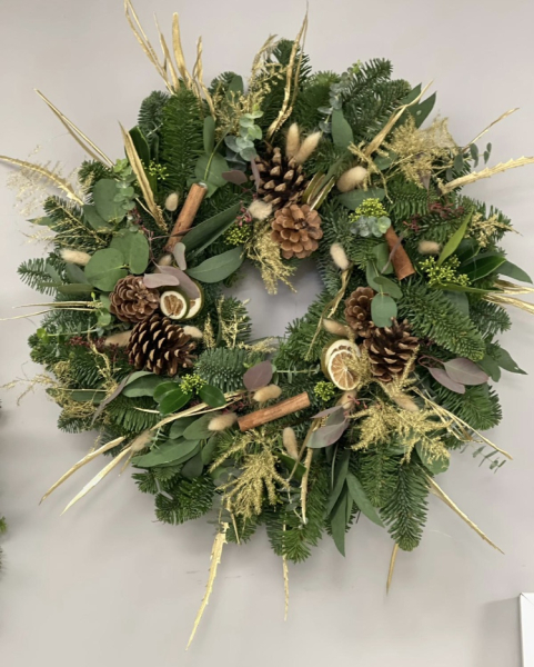 Country christmas wreath