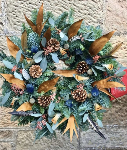 Rustic xmas wreath