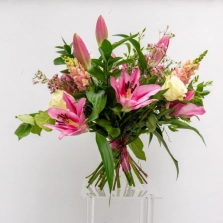 pink-lily-and-rose