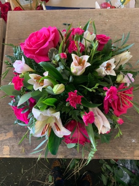 Lily and rose tribute