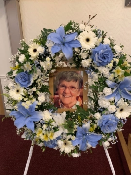 Tribute with photograph