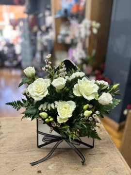 Floral whites arrangement