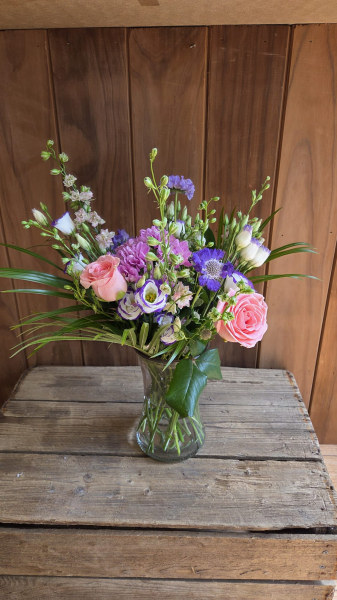 Pastel meadow vase