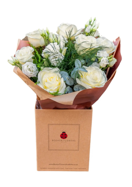 White rose bouquet