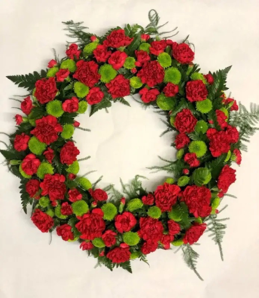 Red and green wreath