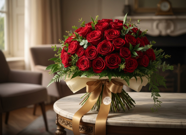 Luxury 50 red roses