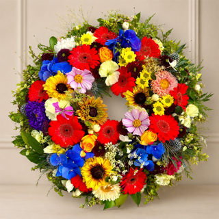 Vibrant open wreath