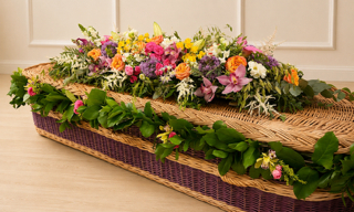 Funeral blanket-garland