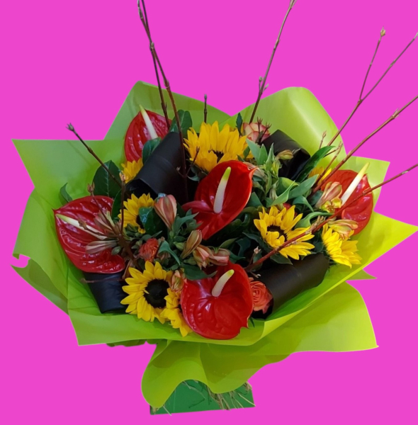 Tropical heatwave bouquet
