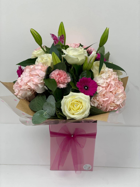 Blush arrangement
