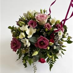 Rose blush hatbox