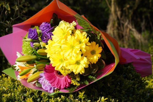 Cello wrap bouquet