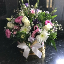 hat-box-flower-arrangement