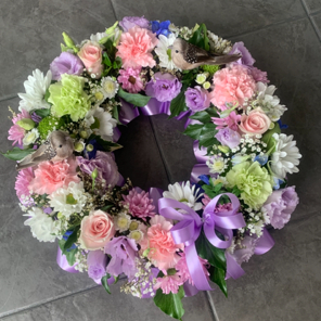 Pastel wreath