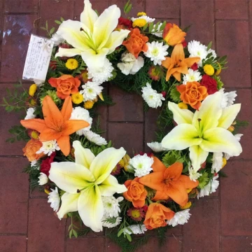 14-orangeyellow-wreath
