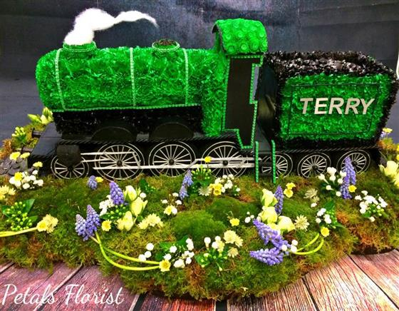 3-d steam train
