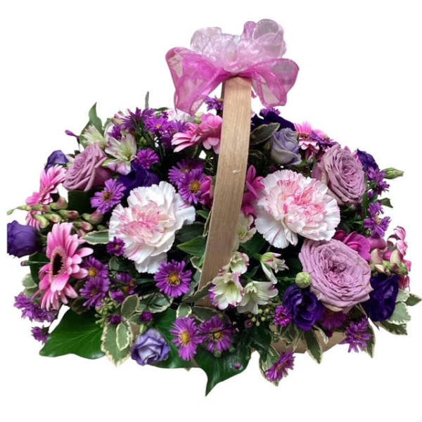 Pretty pink basket