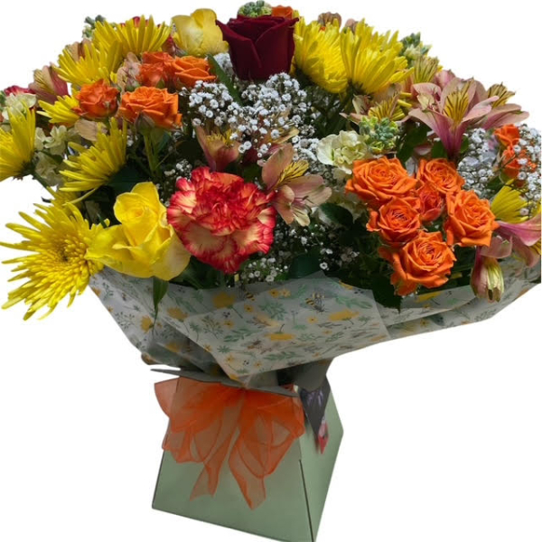 Yellow and orange mix