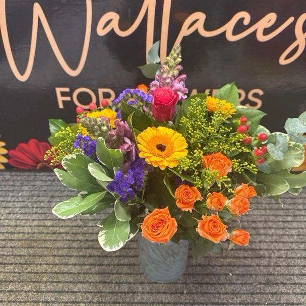 Bright vase arrangement