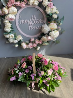 Pretty pink basket