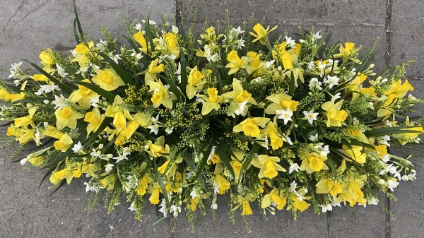 daffodil-casket-spray