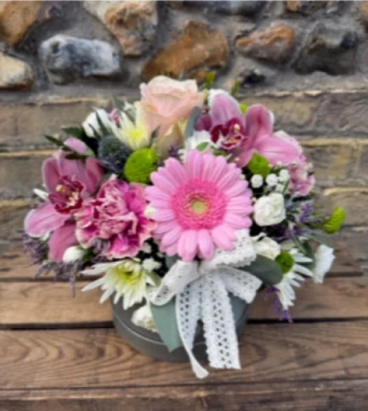 Perfect in pink hatbox