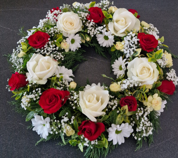 Peaceful farewell wreath