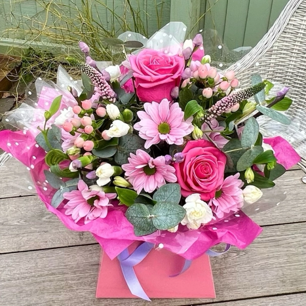 Pretty pink gift box