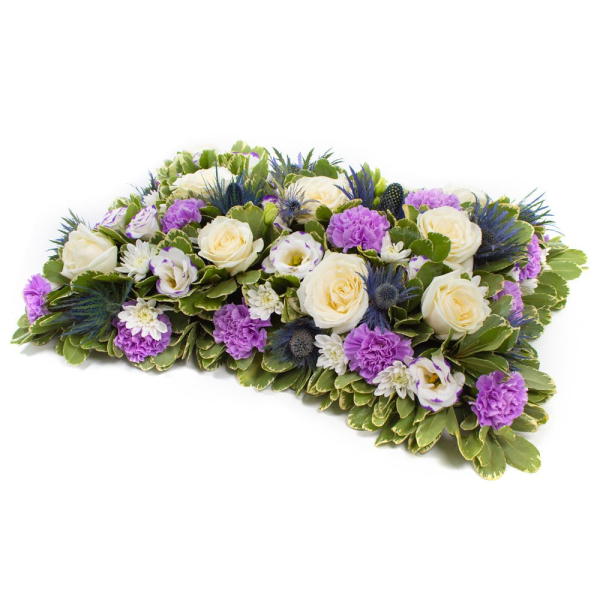 Lilac and white pillow