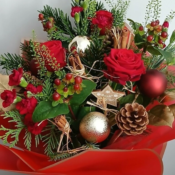 Christmas posy box