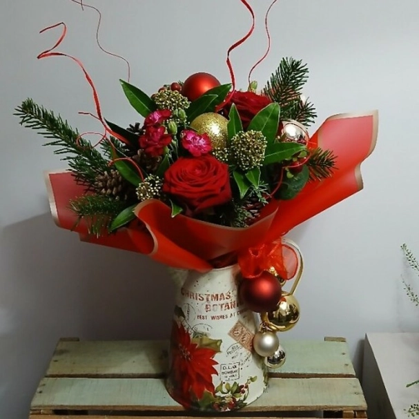 Christmas decorative jug