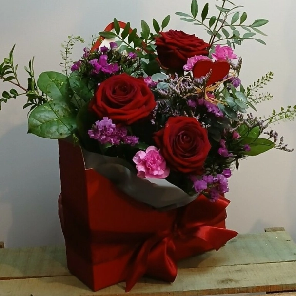 Valentine flower envelope