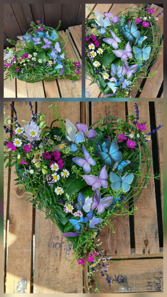 Butterfly heart tribute