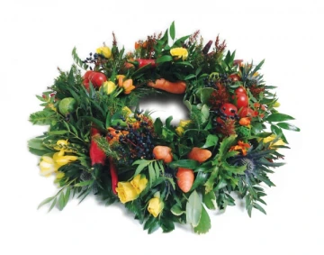 vegetable-wreath