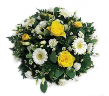 yellow-white-posy
