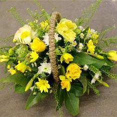 Yellow seasonal basket