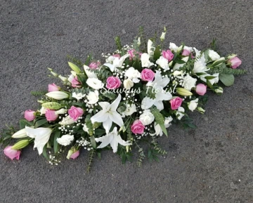 white-with-pink-casket