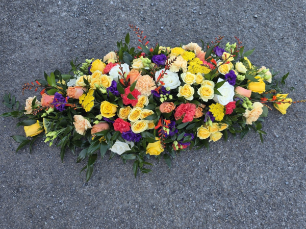 Colourful summery casket