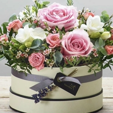 pink-and-white-hat-box